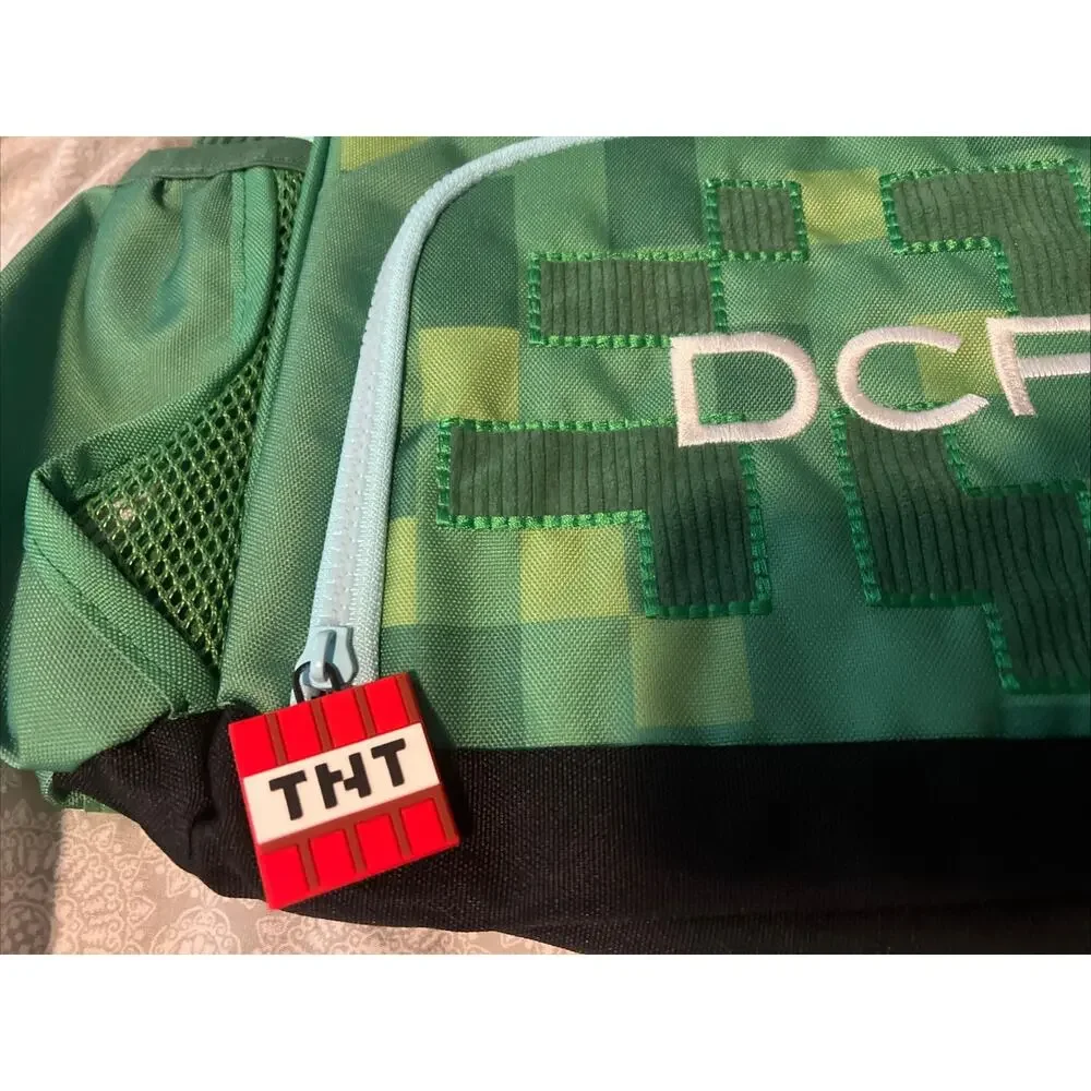 Pottery Barn Mackenzie Minecraft Creeper Critter Glow Dark Large Backpack DCP